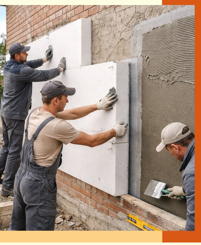 Утепление кирпичного дома в Темрюке от 4323 руб. под ключ | ТепломастерТмр