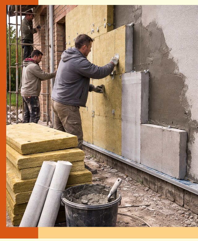 Утепление кирпичного дома под ключ в Темрюке