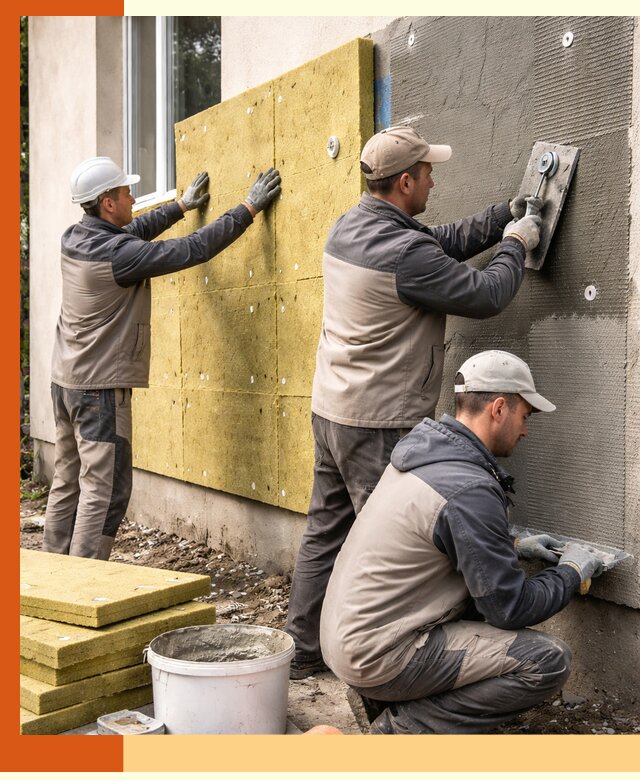 Утепление фасада под штукатурку в Темрюке — энергоэффективная технология