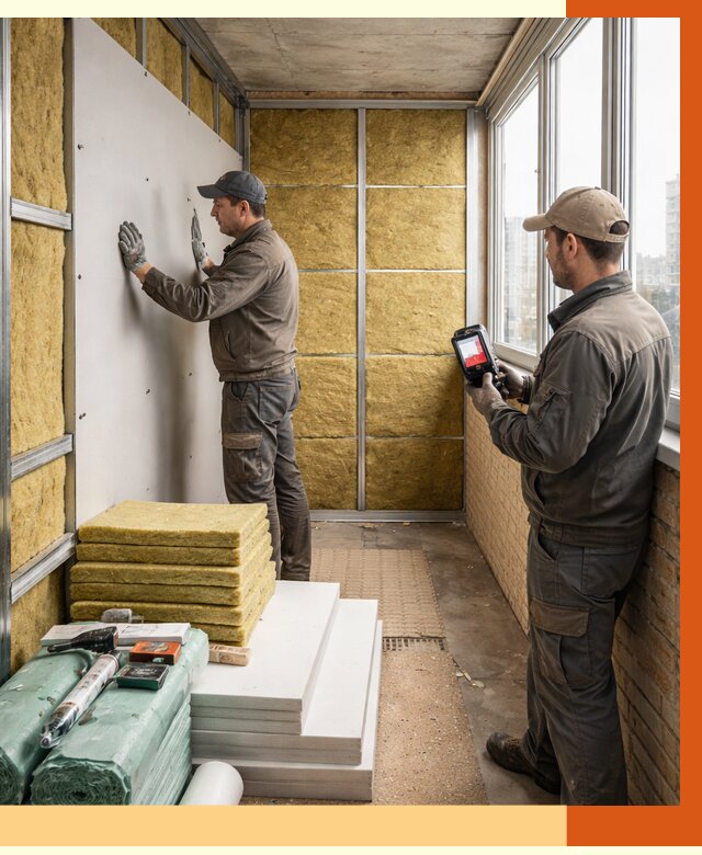 Утепление балкона в Темрюке от 4632 руб. под ключ | ТепломастерТмр