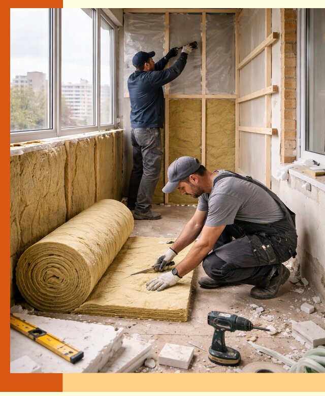 Утепление балкона под ключ в Темрюке качественно и быстро