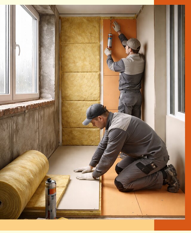 Утепление лоджии под ключ в Темрюке от 6690 руб/м2 — комплексное решение | ТепломастерТмр