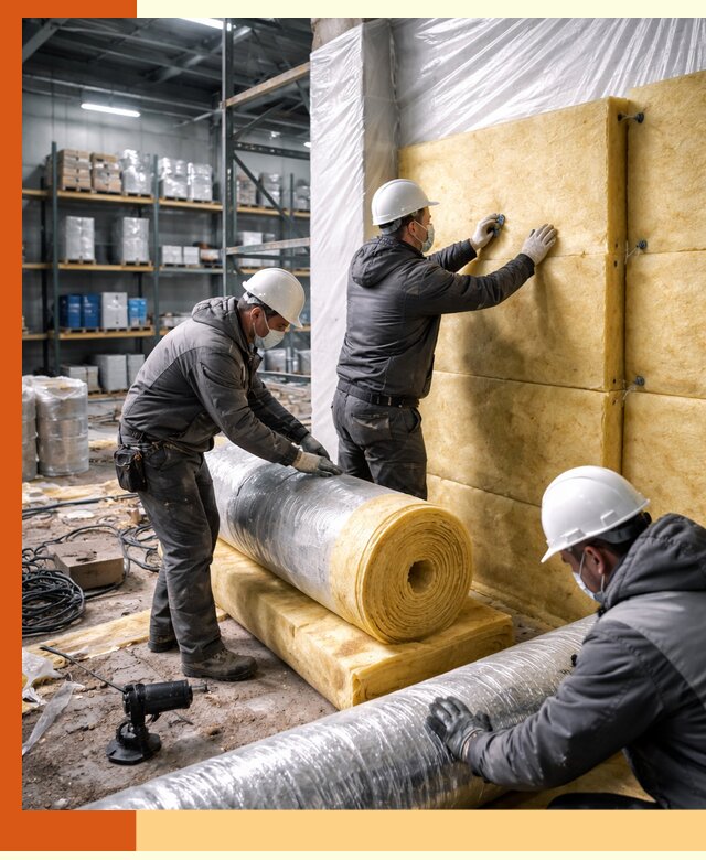 Утепление склада химсырья в Темрюке: безопасная и эффективная изоляция