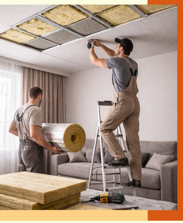 Шумоизоляция потолка в Темрюке от 2316 руб. под ключ | Профессионально — ТепломастерТмр