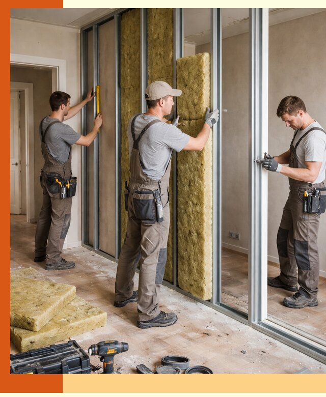 Шумоизоляция межкомнатных перегородок в Темрюке эффективно и надёжно