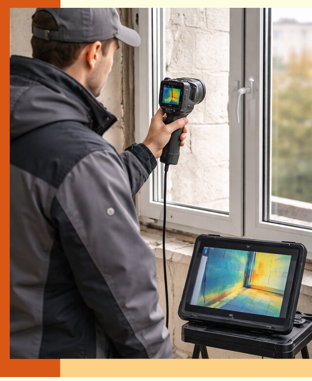 Тепловизионное обследование дома в Темрюке для выявления утечек тепла