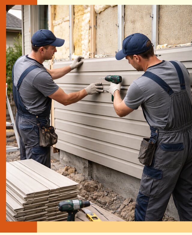 Монтаж сайдинга после утепления в Темрюке качественно и надежно